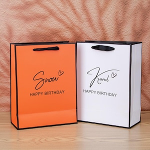 Personalisierte Geburtstagsgeschenktasche mit Namen, benutzerdefinierte Geschenktasche für die Zeremonie, Geburtstagsgeschenktasche für Mädchen, Geschenktasche für Geburtstagsfeier