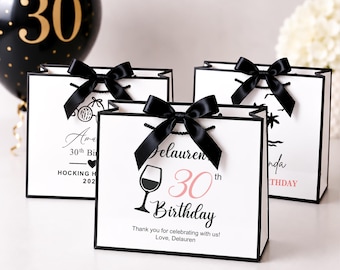 Personalized Birthday Gift Bag: Custom Name & Age