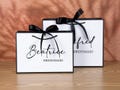 Personalized Bridesmaid Gift Bags- Wedding Gift Bags- Bachelorette Party Bag- Bridal Party Gift Bag- Thank You Gift Bags- Elegant Gift Bag