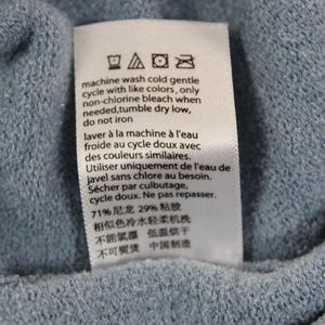 Barefoot Dreams CozyChic Ultra Lite Hooded Poncho Blue 3X image 6