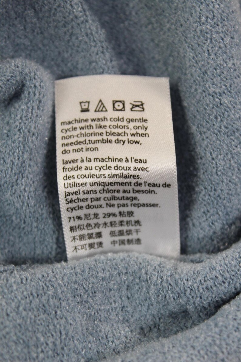 Barefoot Dreams CozyChic Ultra Lite Hooded Poncho Blue 3X image 6