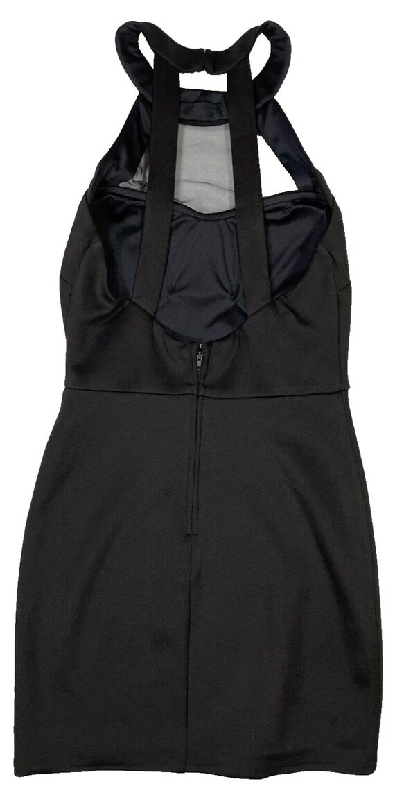 Speechless Black Rhinestone Collar Halter Bodycon Cocktail Dress Sz 3