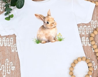 Toddler Easter Bunny Tee, Kids Easter Rabbit Shirt, Child Easter Bunny Top, Easter Toddler Shirt, Baby Easter T-Shirt