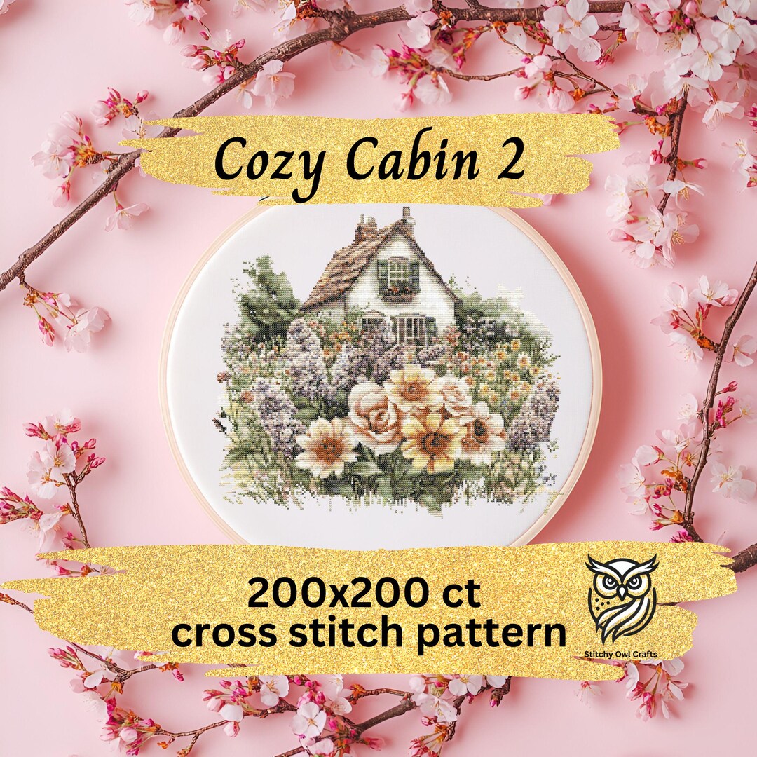 Cozy Cabin 2 Cross Stitch Pattern Instant PDF Download - Idyllic ...
