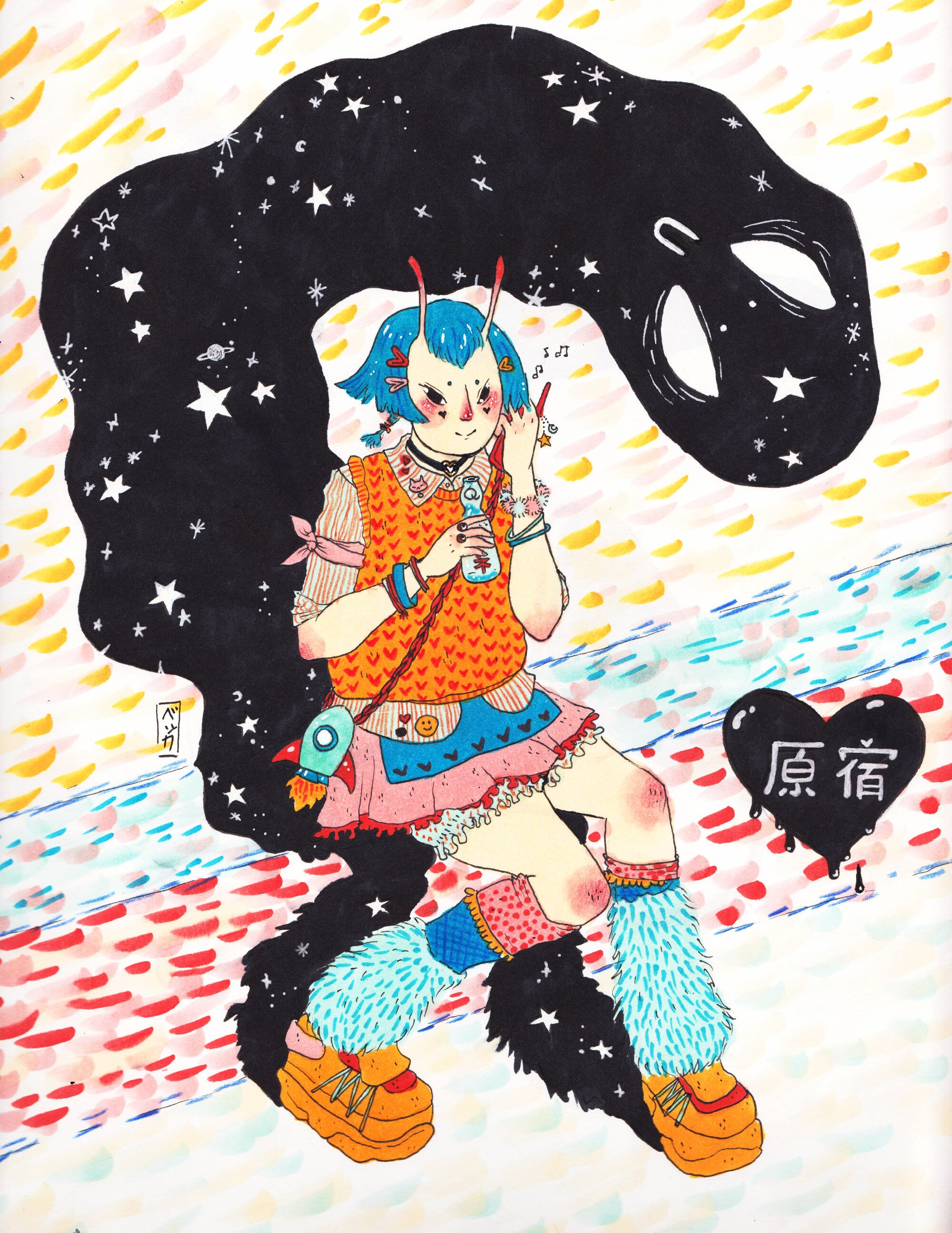Harajuku Baelien 9"x11.5" Print