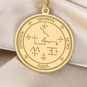 Samael Pendant • Archangel Necklace • Divine Warrior Seal - Esoteric Protection Amulet - Angelic Talisman