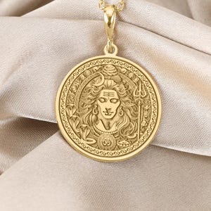 Shiva Necklace, Cosmic God Pendant, Mystic Charm, Sacred Amulet, Hindu Jewelry Gift for Transformation, Protection, Yoga & Spiritual Power