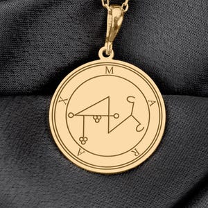 Marax Sigil Necklace: Occult Wisdom, Astrology, and Healing Plants