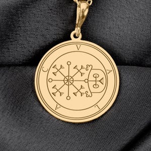 Valac Sigil Pendant: Serpent Spirit Amulet, Occult Talisman