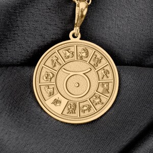 Colar do Zodíaco de Touro, Pingente de Touro Resistente, Amuleto de Proteção, Joia Astrológica para Presente de Força, Aniversários de Abril e Maio