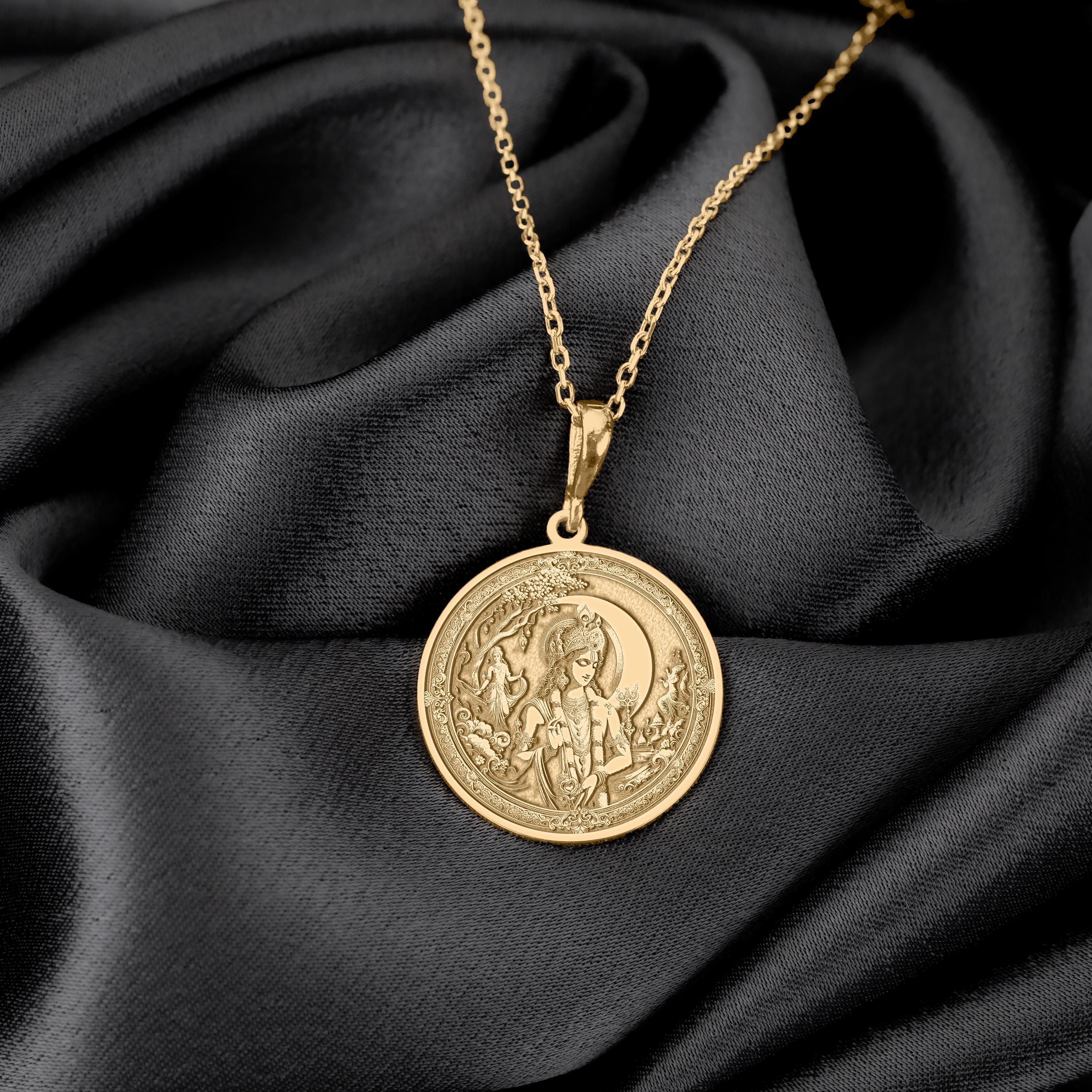 クリシュナ様 一点物 ペンダントトップ ヒンドゥー教 ネックレス