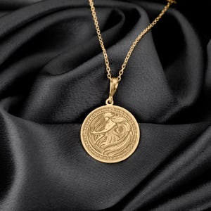 Virgo Zodiac Talisman Necklace – Celestial Maiden Medallion – Earth Sign Charm – Astrological Virgo Pendant Gift – Astrology Amulet