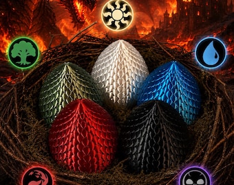 MTG Color Wheel  Dragon Egg Commander Deck Box (100 Sleeved Cards)