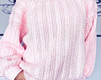 HÄKELANLEITUNG: Puff-Pullover, Strukturpullover, Größen XS–2XL (PDF-Download) – The All Vined Up