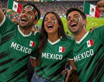 Mexiko Fußball Trikot 2026, personalisiertes Fußball-Hemd für Fans, Benutzerdefinierte WM-Bekleidung für Männer und Frauen, Mexiko Team-Unterstützer Geschenk
