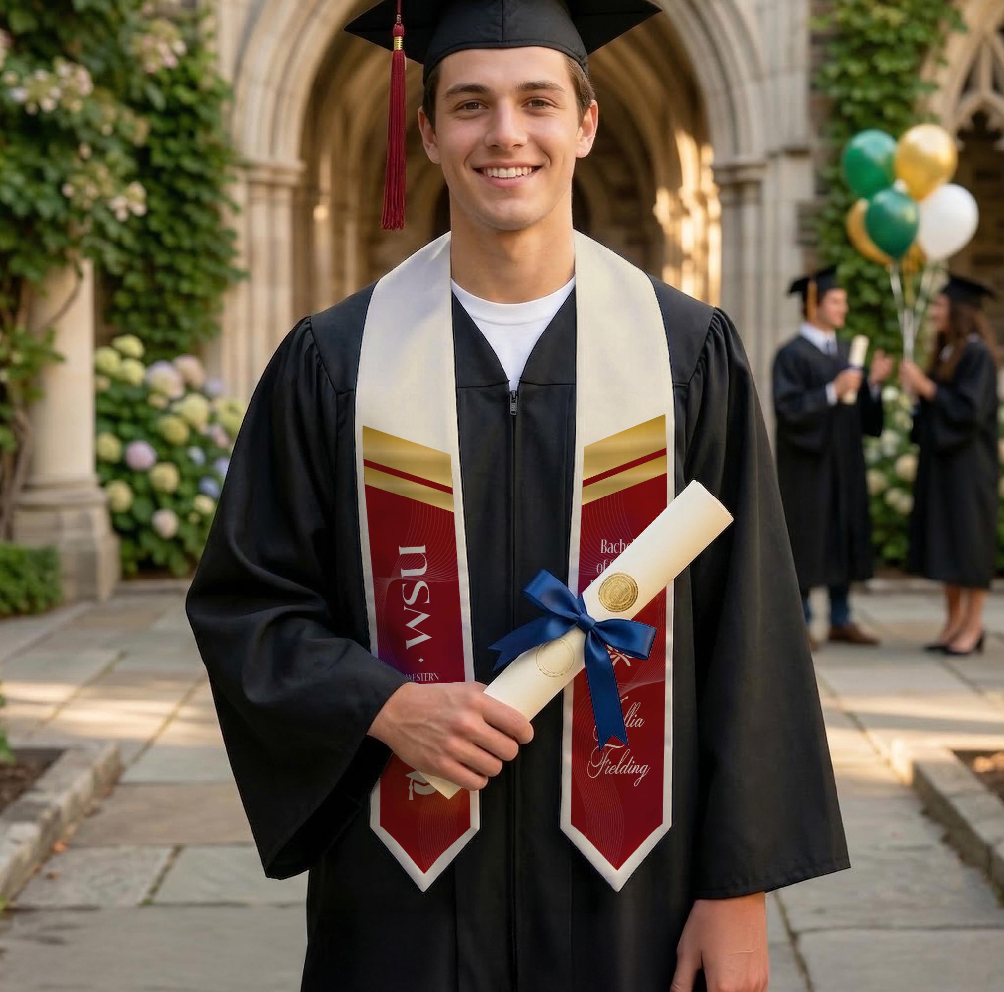 Customized Graduation Stole 2026,personalized College Stole,custom Name ...