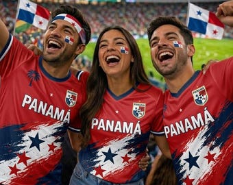 Panama Fußball-Trikot, personalisierte Panama Fußball-Hemd, Kundenspezifische Panama Fan-Bekleidung, Crop Top & Haustier Jersey, Team Panama Trikot, Fan Top