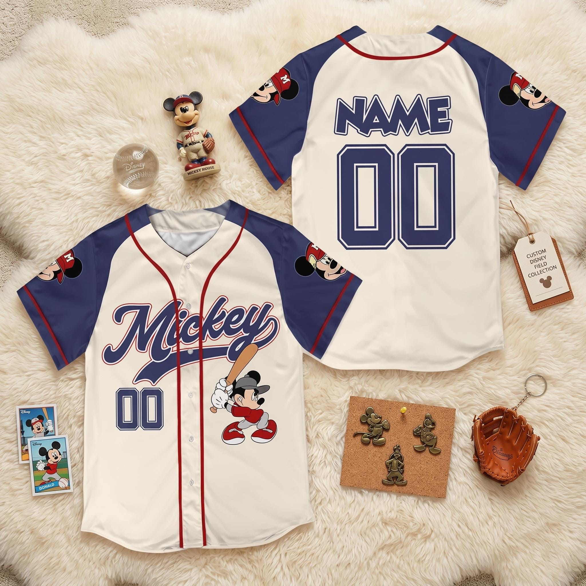 Mickey Mouse Baseball Jersey - Etsy