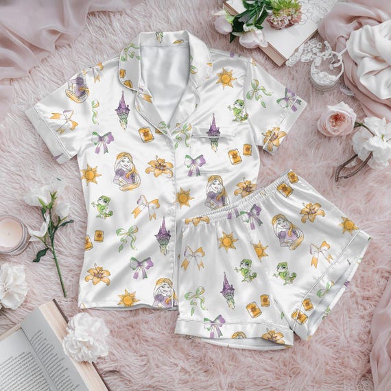Rapunzel Tangled Pajamas Short Set, Disney Princess Holiday