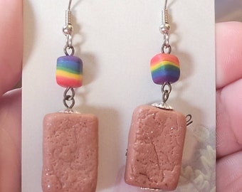 Pride Riot - Pride Brick Earrings -Rainbow Earrings by Mad Dash Studio