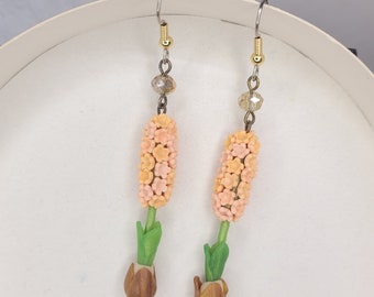 Hyacinth Earrings - B - Peachy - Mad Dash Studio