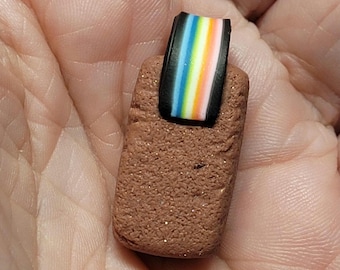 Pride Brick - Queer Pride- LGBTQIA+ Pride - Brick Pendant - Mad Dash Studio