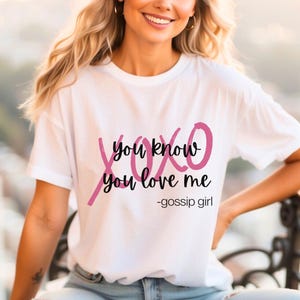 Gossip Girl Xoxo Gossip Girl SVG PNG, Saint Valentin SVG png, jolie chemise, chemise Saint Valentin, chemise Gossip Girl, fichier pour Cricut