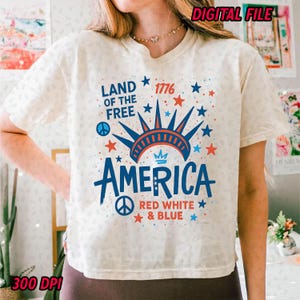 4th of July Statue of Liberty Png, USA Png, America 4th July Png Design, Graffiti America Png, USA America Flag, American Girl Shirt Design