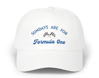 Sundays are for Formula One Cap | Hat with blue embroidery