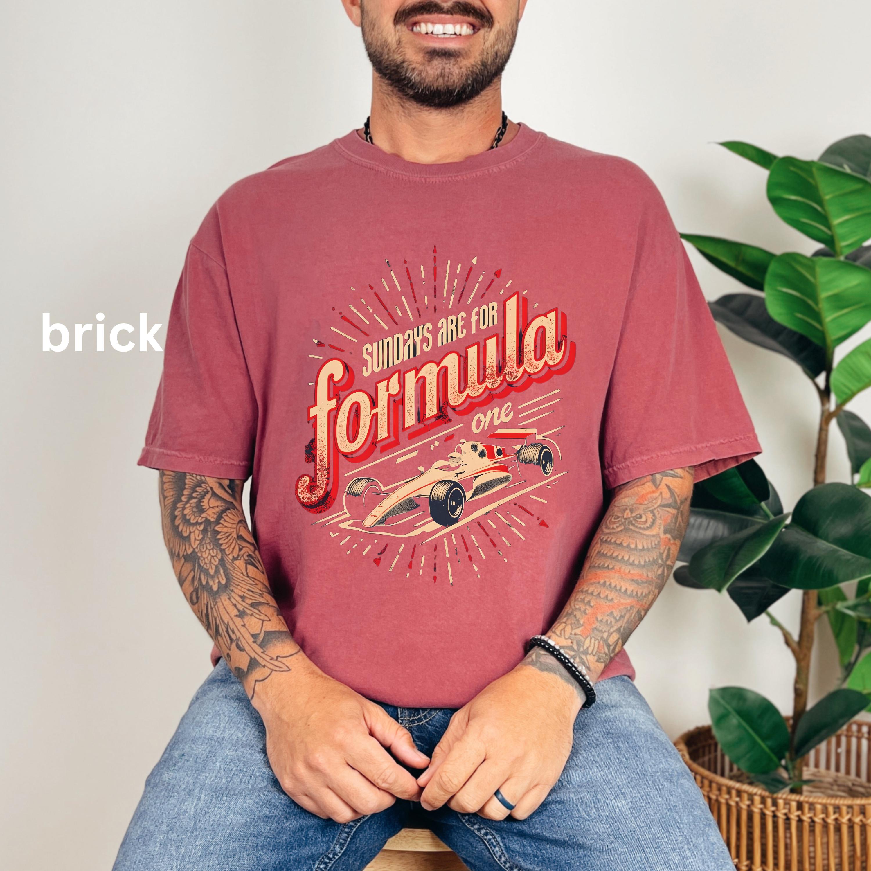 Sundays are for Formula One Shirt, F1 Tshirt, Vintage style formula one tee | Comfort Colors