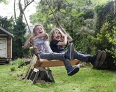 Olde-Fashioned Wooden Tree Swing 36″ by Peg and Awl | Sustainable Front Porch Decor