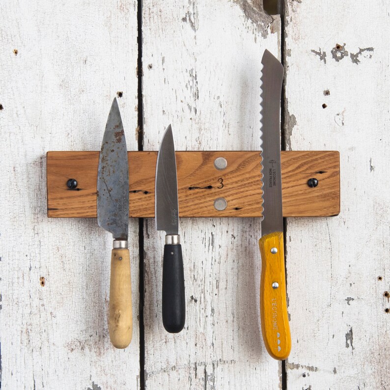 Wooden Knife Holder Space Saver Minimalist Decor Kitchen Etsy