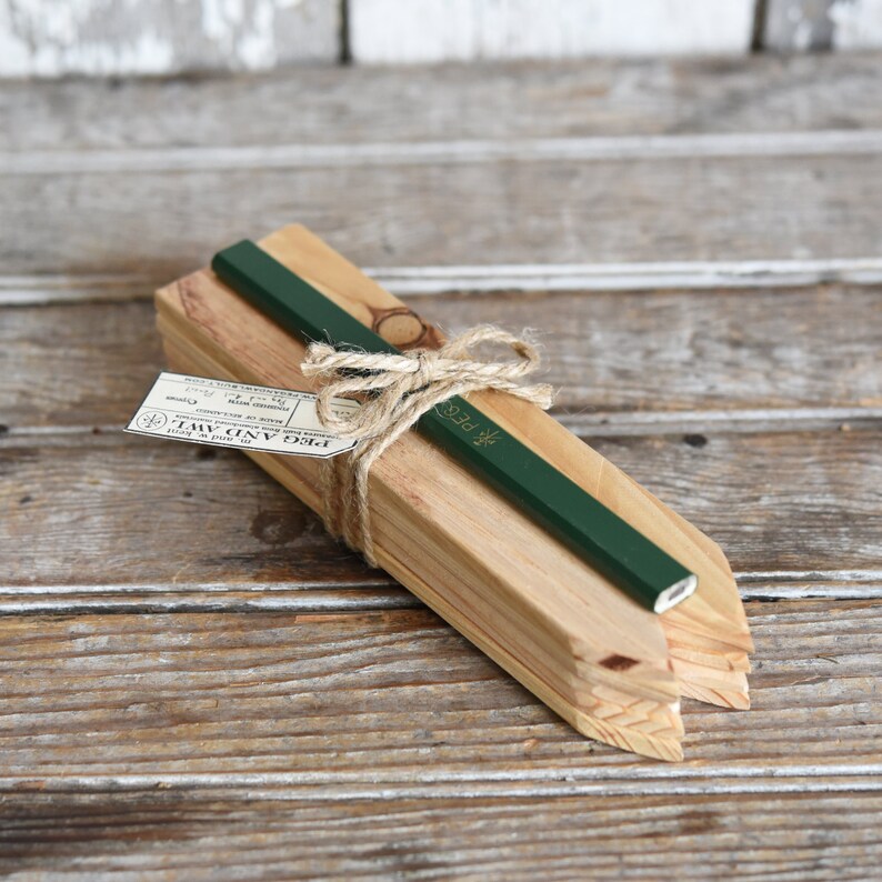 Wooden Garden Stakes Reclaimed Wood Plant Markers by Peg and Etsy