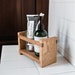 Small Apothecary Caddy for Bathroom and Kitchen Organization, Minimalist Home Decor by Peg and Awl 