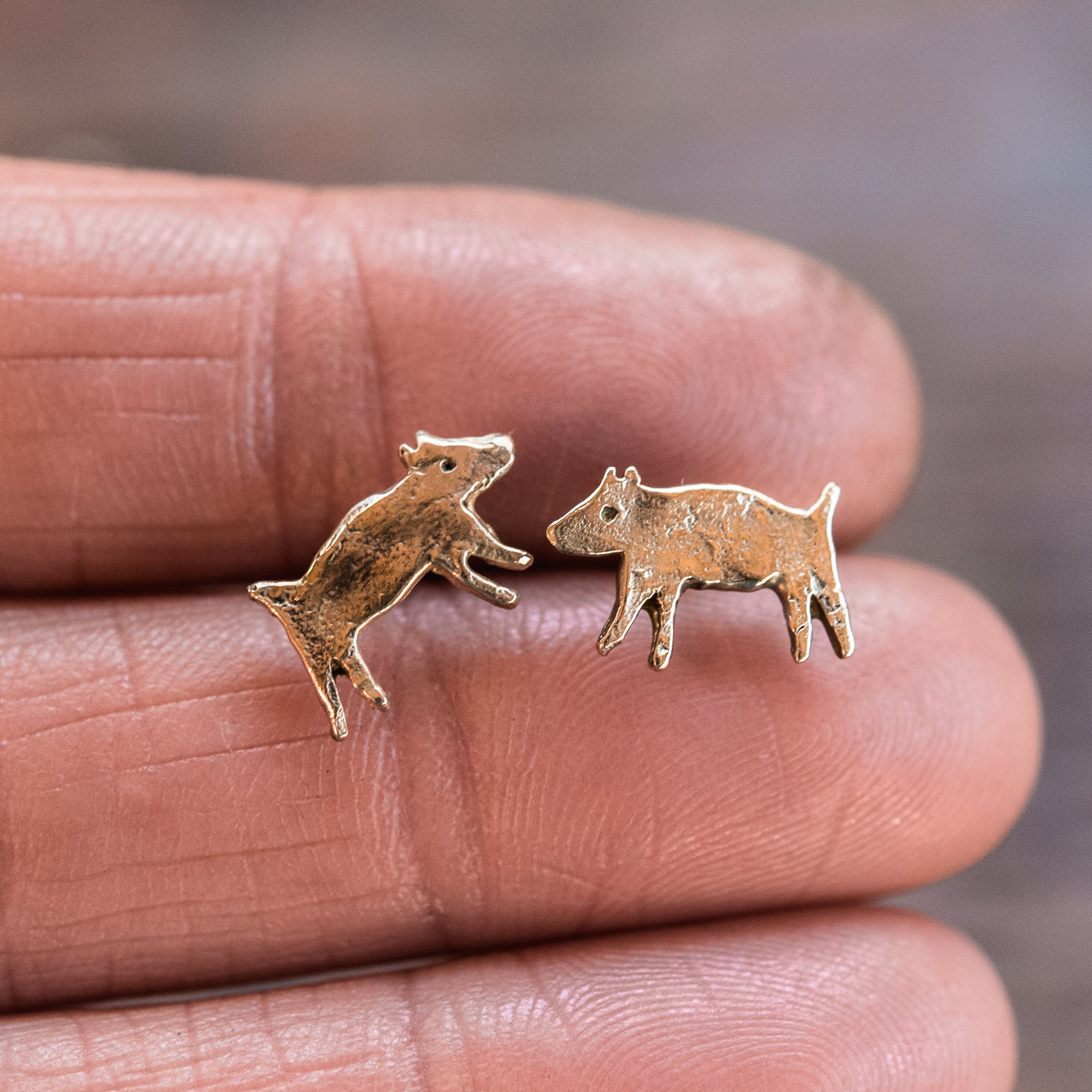 Dog Earrings Sterling Silver Earrings Animal Earrings Dog Etsy