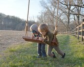 Classic Tree Swing in Redwood. Limited Edition by Peg and Awl