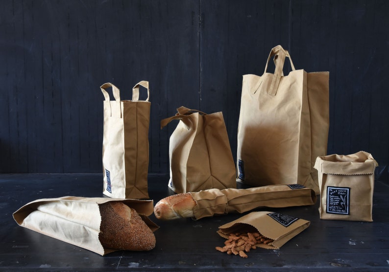 Zero Waste Pastry Bag, Reusable and Washable Snack Bag by Peg and Awl Bake House Bakery Bag No. 1/7 image 5