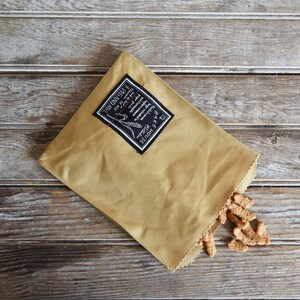 Zero Waste Pastry Bag, Reusable and Washable Snack Bag by Peg and Awl Bake House Bakery Bag No. 1/7 image 2