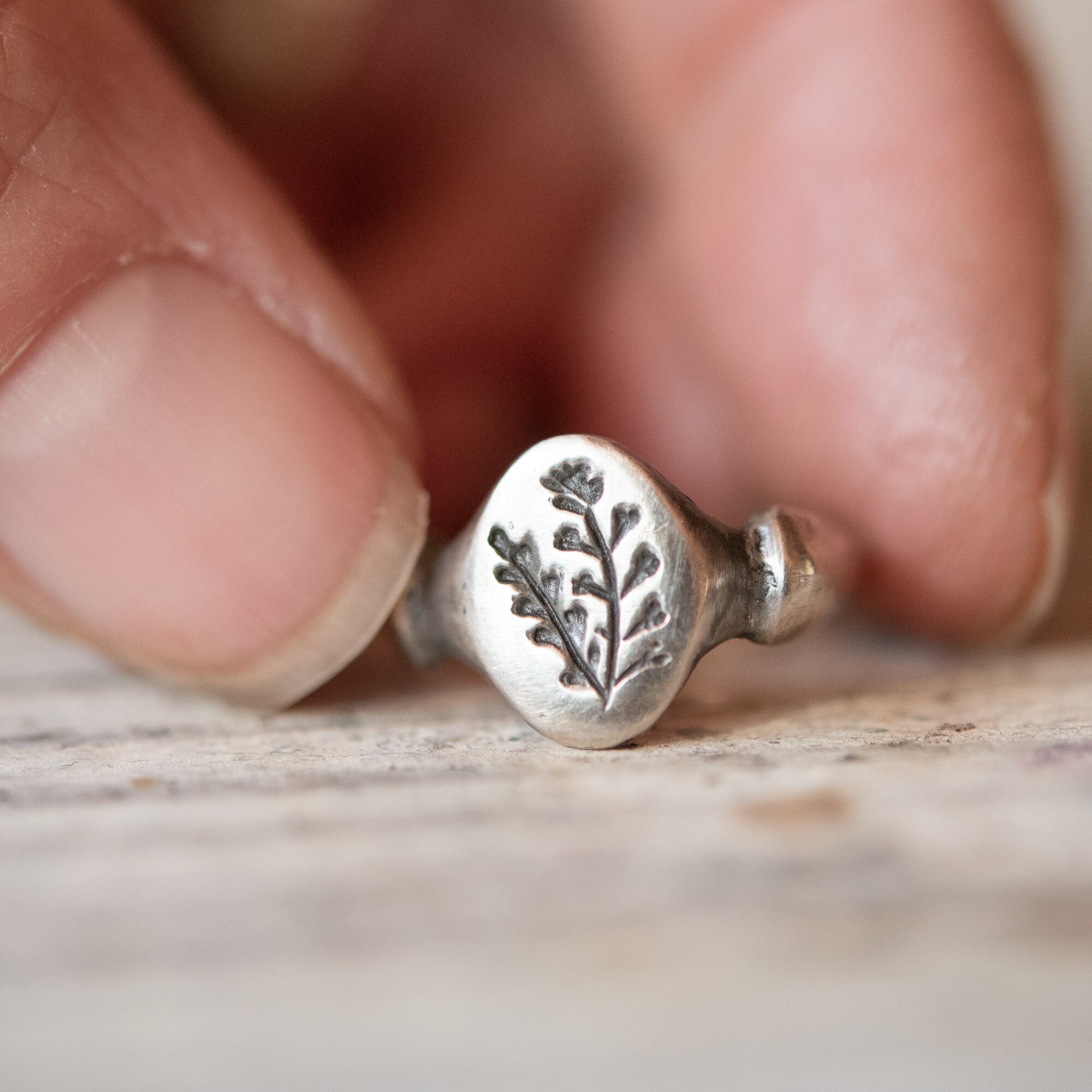 14k Gold Nature Inspired Ring Roman Ring Summer Jewelry Etsy