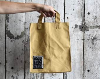 Zero Waste Market Tote, Reusable Grocery Bag by Peg and Awl | Bake House Petite Market Bag No. 6/7