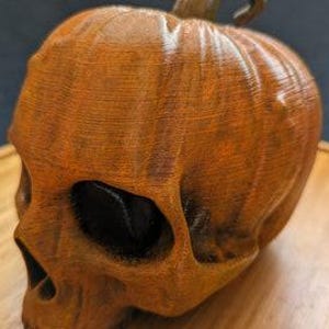 Hand-painted pumpkin skull Trailer Tow hook ball / hitch cover