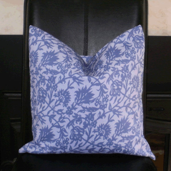 SALE ~ Decorator Weight Periwinkle Accent Throw Pillow Cover Made to Fit an 18" Pillow Form