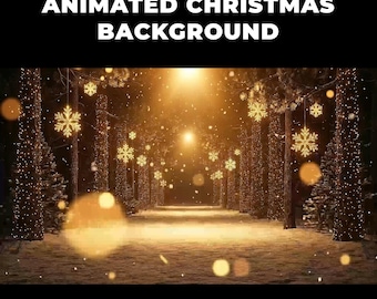 Fundo animado de Natal com neve para sala, cenário digital festivo, cenário digital aconchegante de inverno para escritório em casa, papel de parede virtual para reunião de equipe.