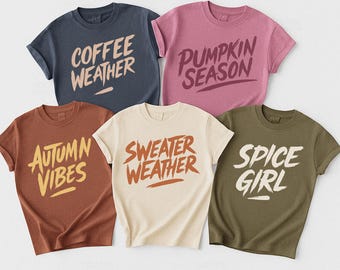 Fall PNG Bundle, Retro Autumn Sublimation Designs, Pumpkin Spice and Cozy Season PNGs