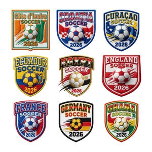 World Cup 2026 National Teams PNG Bundle, International Soccer Country Designs, Football Nations Faux Yarn art Design, USA Canada Mexico.
