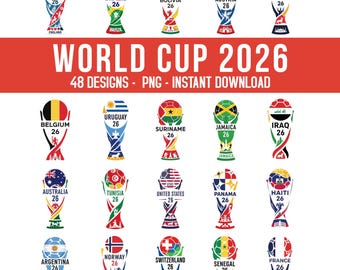 2026 World Cup National Mannschaften Clipart PNG, International Fußball Country Designs, 48 Fußballnationen Clipart, USA Kanada Mexiko