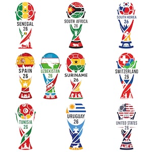 World Cup 2026 countries PNG bundle featuring 44 international soccer nation designs in high resolution with transparent background for shirts, stickers, and sublimation