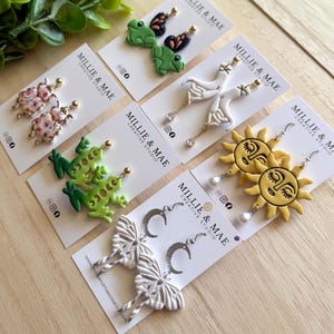 Fantasy Kollektion | POLYMER TON OHRRINGE | Handgefertigte Ohrringe, Statement Ohrringe