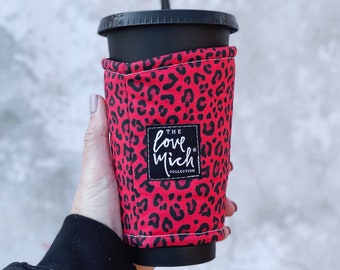 Coffee Cozy - Spicy Red Leopard