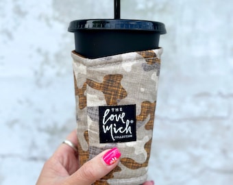 Coffee Cozy - Tan Camo